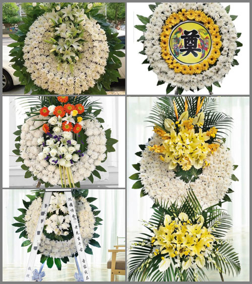 湖北荆门市钟祥市郢中街道汪庙村花圈速递
